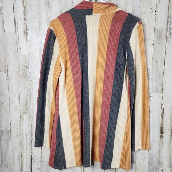 P & Rose Striped Cardigan Sweater Multicolored Size Small - Picture 2 of 10